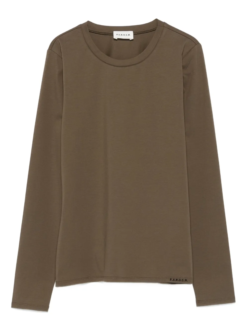 P.A.R.O.S.H. T-shirt met ronde hals Groen