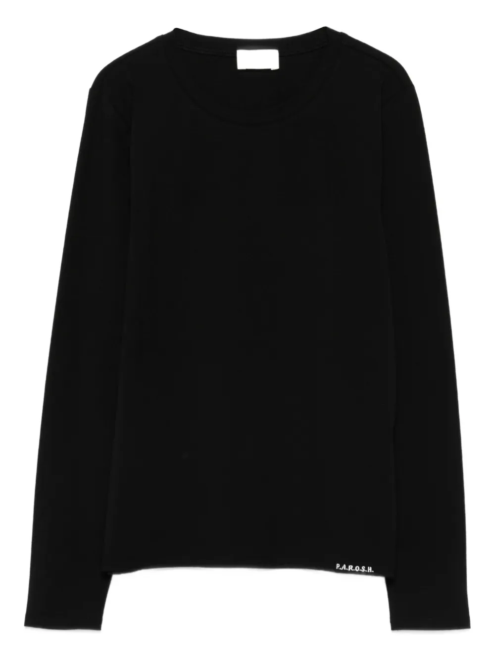 P.A.R.O.S.H. long-sleeve cotton T-shirt Zwart