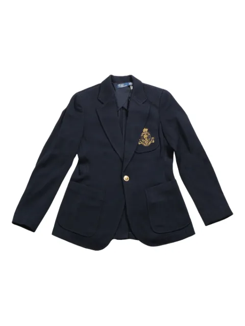 Polo Ralph Lauren crest-embellished blazer