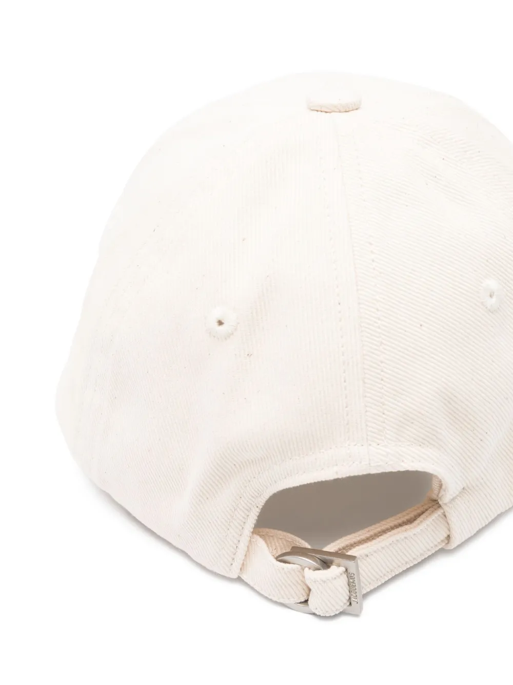 Jacquemus logo-plaque cap - Beige