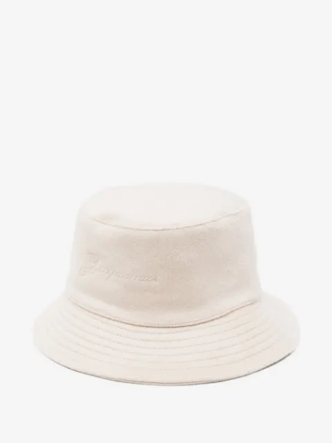 Jacquemus 로고 자수 버킷 햇