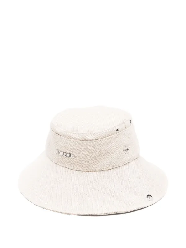 【関税＆送料込み】Jacquemus \"Le Bob De-Nimes\" Bucket Hat U Bob De-Nîmes canvas bucket hat in blue - Jacquemus | Mytheresa