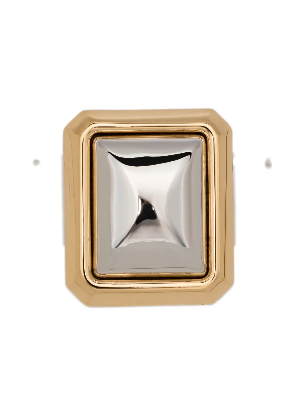 Jacquemus Geometric Square Drop Earrings In Gold