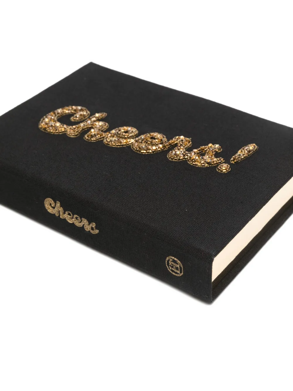 Olympia Le-tan Cheers Beaded Mini Bnag In Black