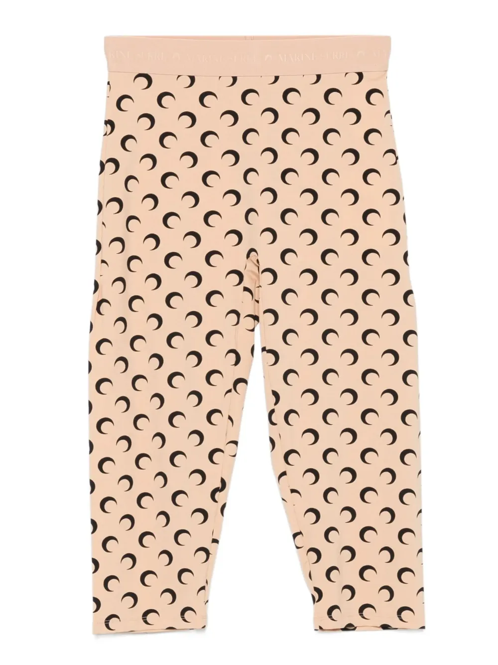 Marine Serre moon-print cropped trousers | Neutrals | Image 1