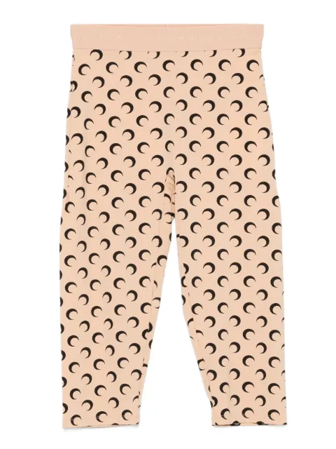 Marine Serre moon-print cropped trousers