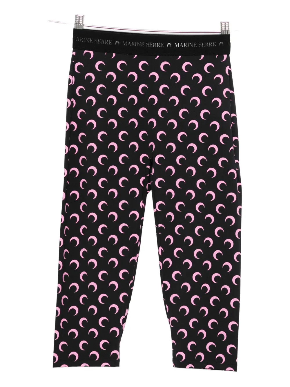 Marine Serre Capri Moon-printed shorts - ブラック Marine Serre Capri Moon-printed shorts - ブラック