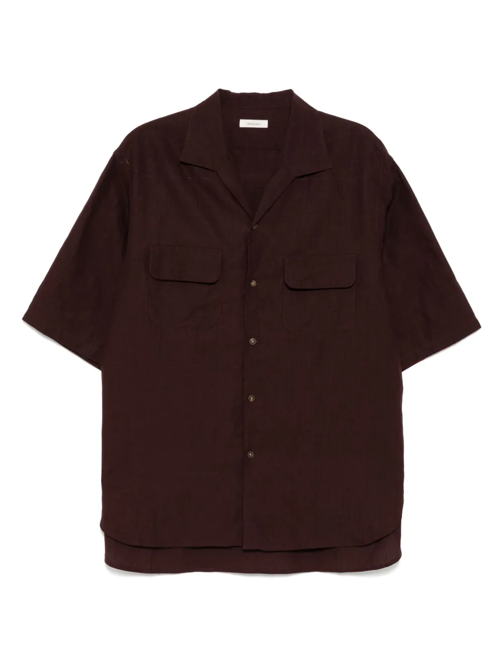 CALMLENCE camisa con cuello abierto | marrón | Image 1