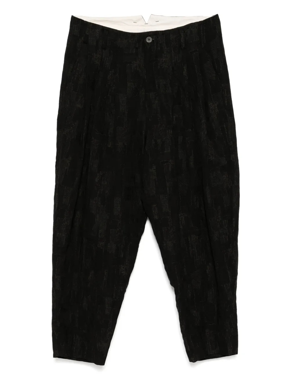 CALMLENCE pantalones tapered con pinzas triples | negro | Image 1