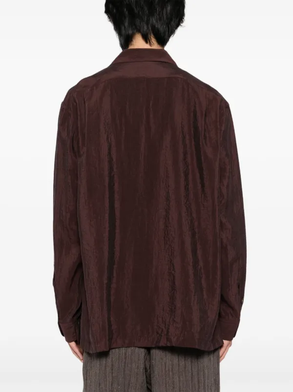 CALMLENCE Classic open-collar Shirt | Red | FARFETCH GE