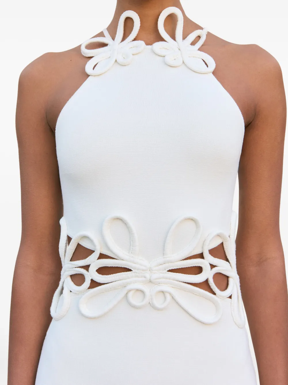 Cult Gaia Jena midi dress Wit