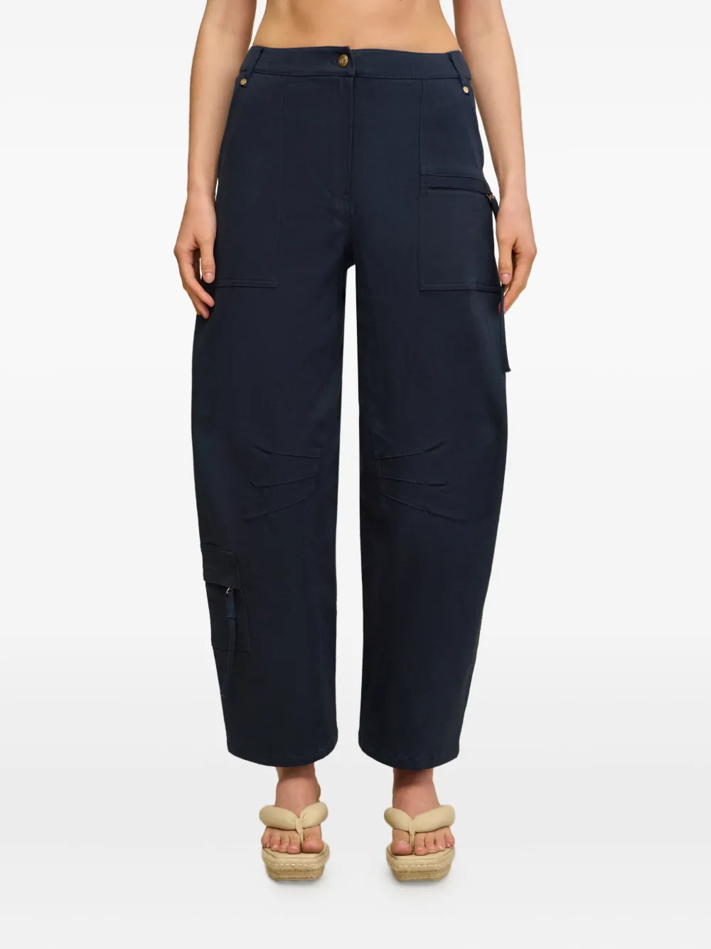 Cult Gaia Ewa tapered cargo trousers Blauw