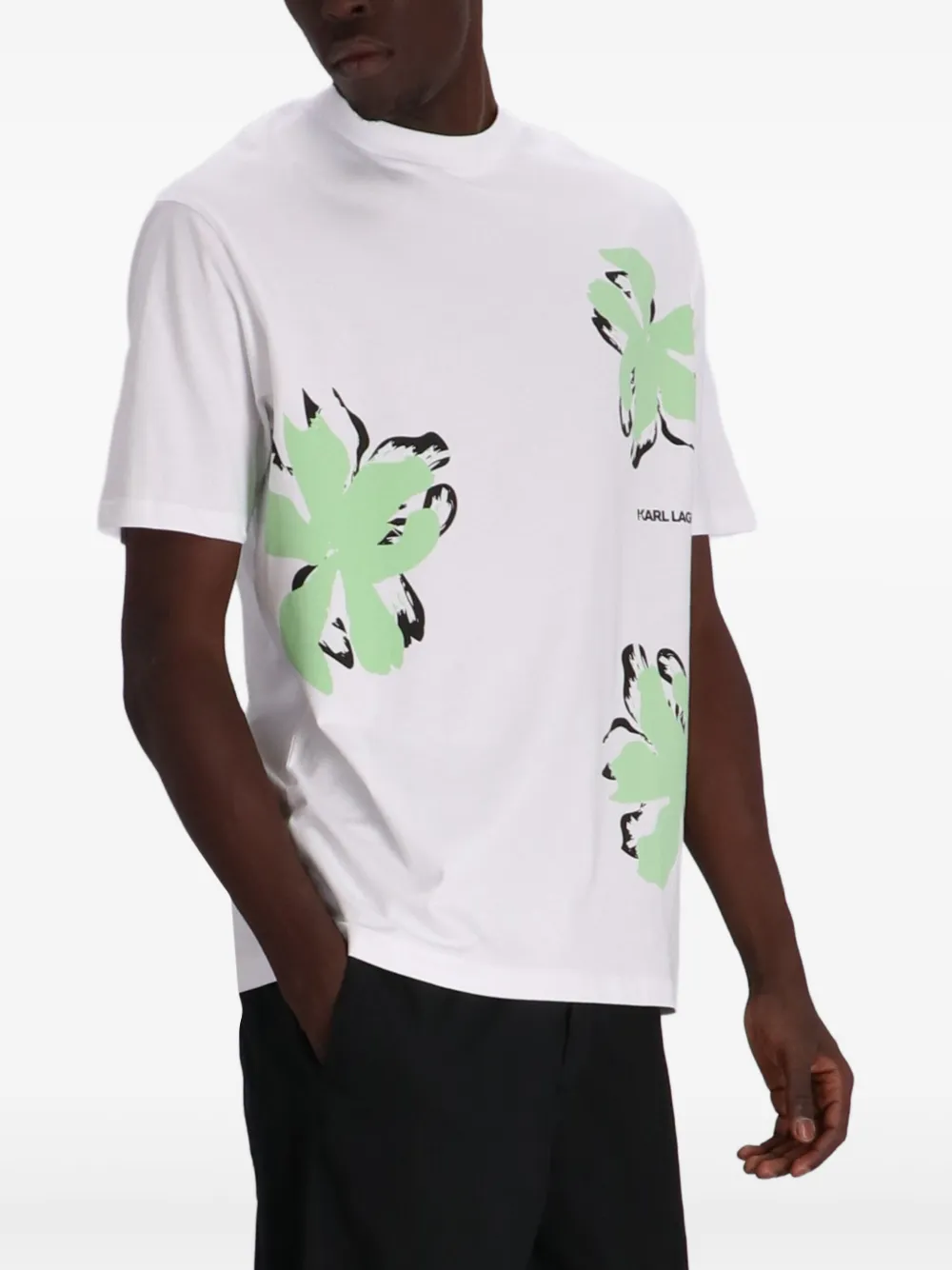 Karl Lagerfeld T-shirt met logoprint Wit