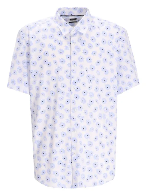 BOSS floral-print short-sleeve shirt