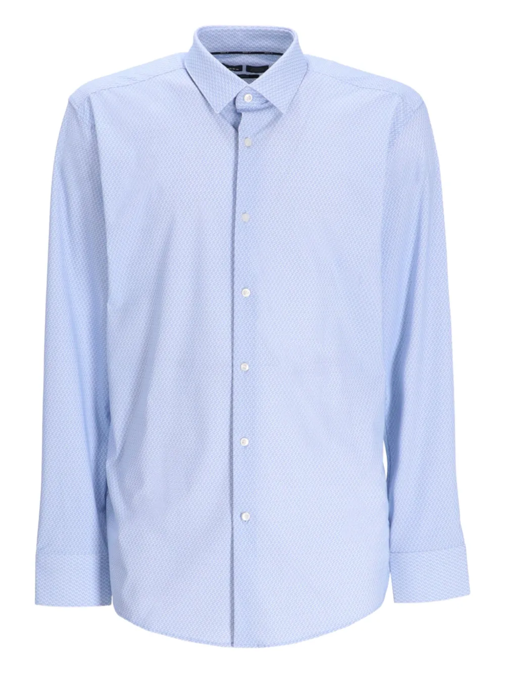 Hugo Boss Hank Geometric-patterned Long-sleeve Shirt