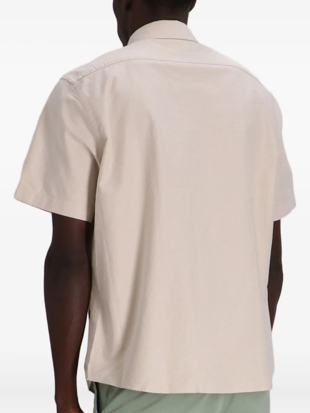BOSS Overhemd met korte mouwen Beige