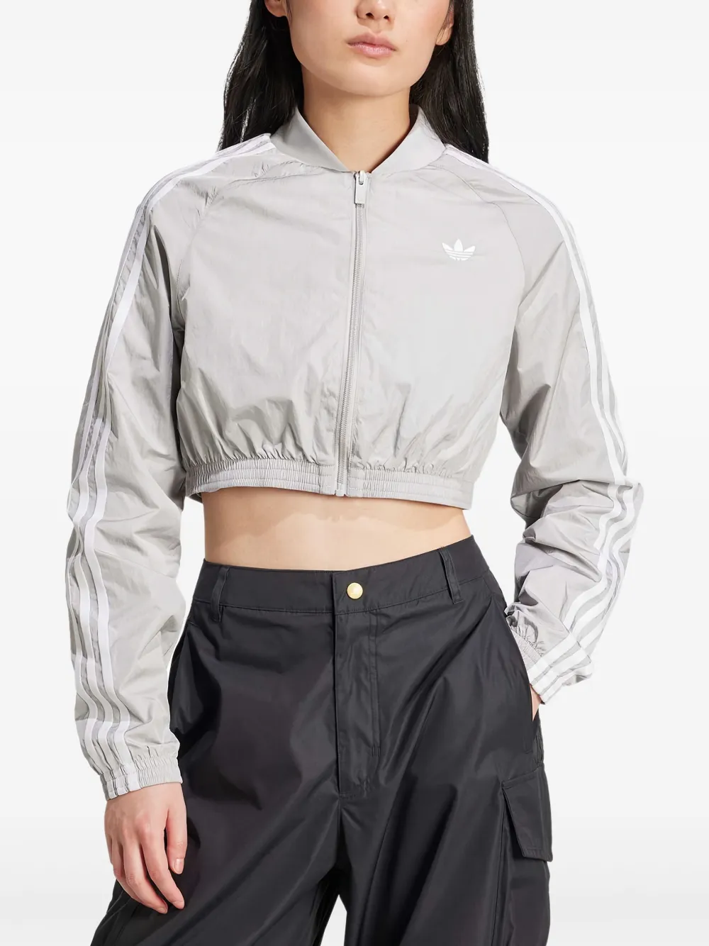adidas logo-embroidered jacket | Cropped Jackets | Image 2