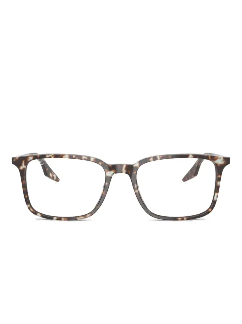 Ray-Ban Occhiali squadrati con effetto tartarugato