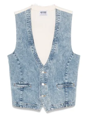 アウターその他 MOSCHINO JEANS Woman Waistcoat White 08813200 1002 MOSCHINO JEANS Waistcoats & Gilets for Women - Shop on FARFETCH
