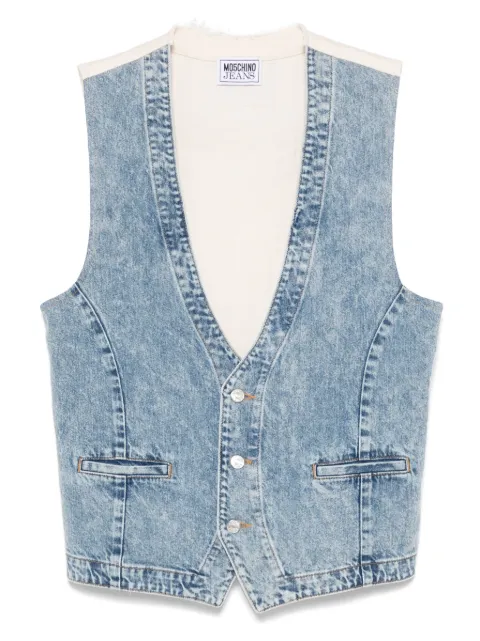 MOSCHINO JEANS panelled waistcoat