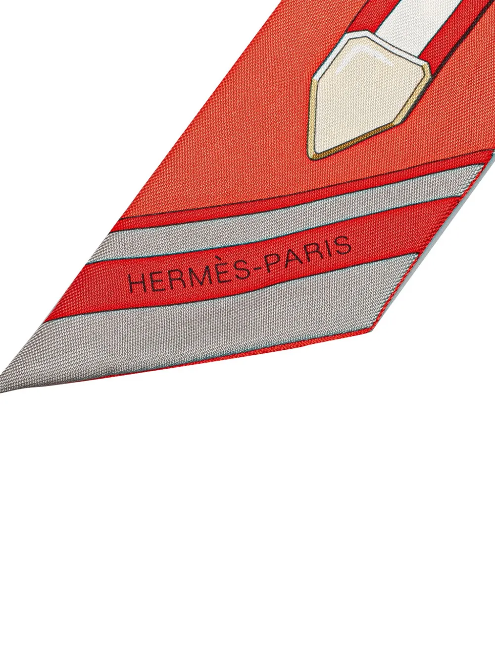 Hermès Pre-Owned mascada Twilly  Grand Tralala de seda 2000-2020 | Image 2