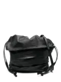 Discord Yohji Yamamoto leather cross body bag - Black
