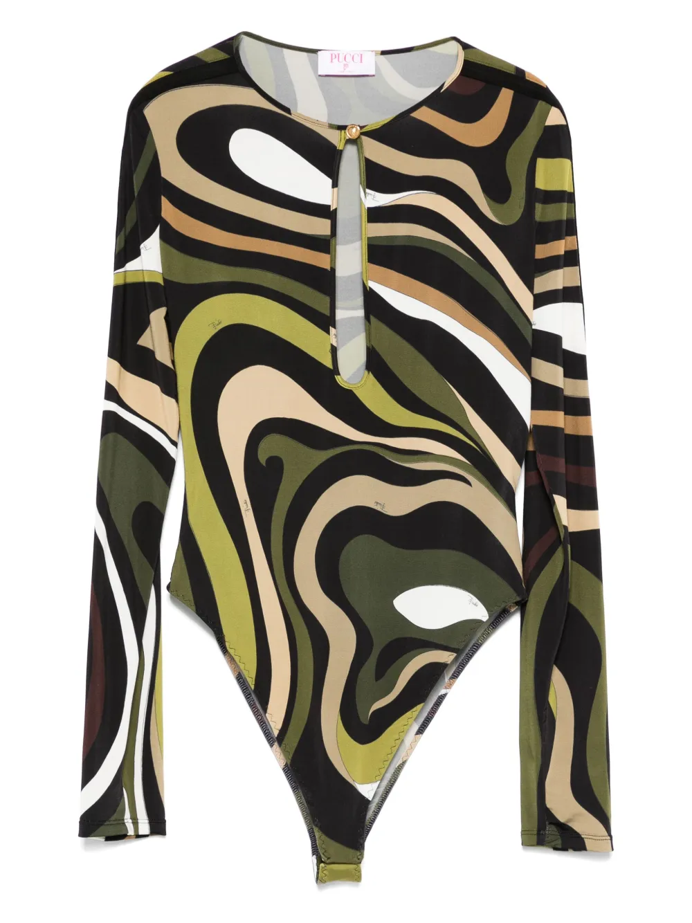 PUCCI body con estampado de remolino | negro | Image 1