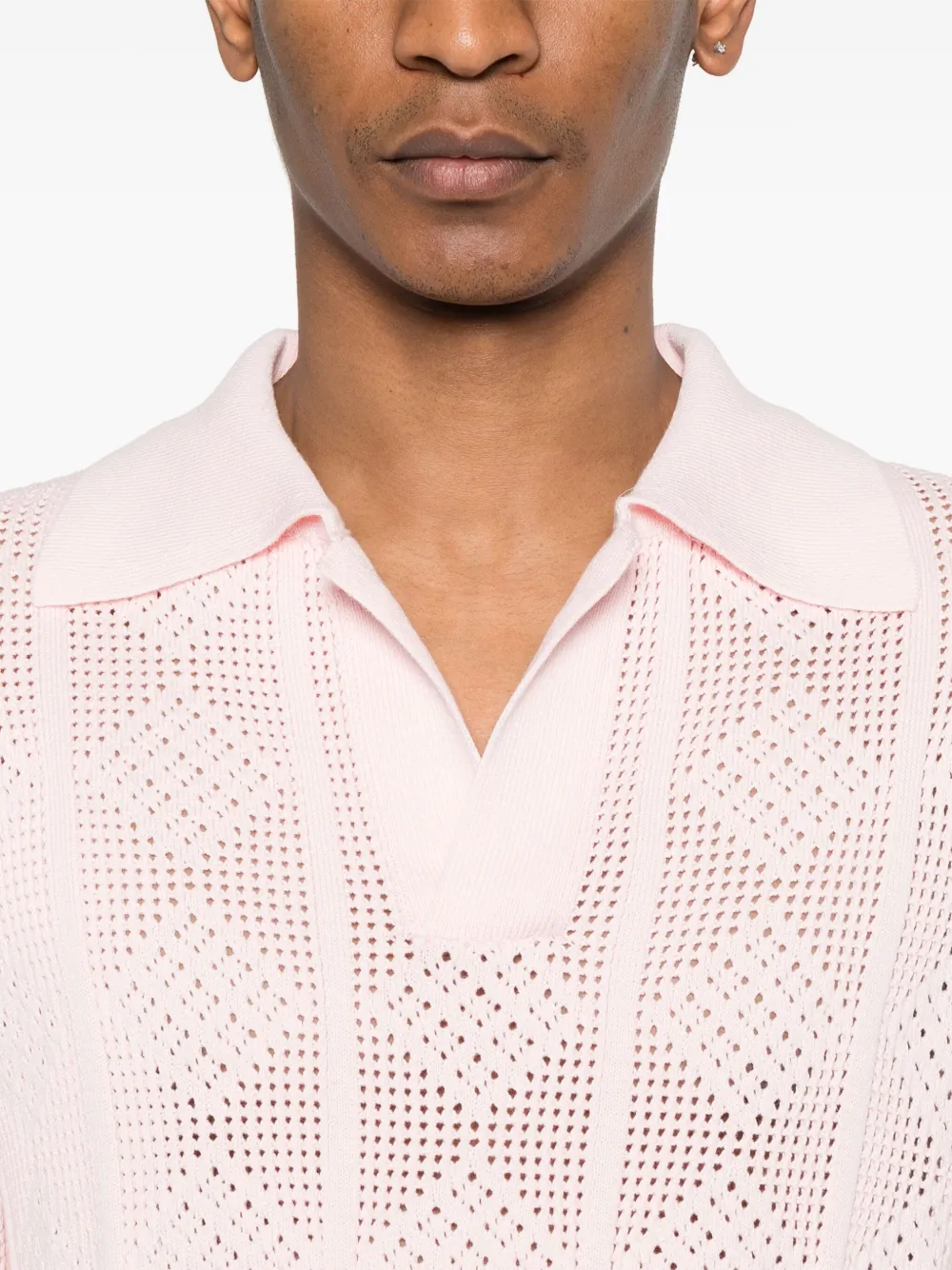 Jil Sander Opengebreid T-shirt Roze