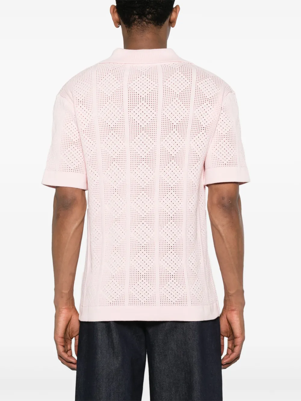 Jil Sander Opengebreid T-shirt Roze