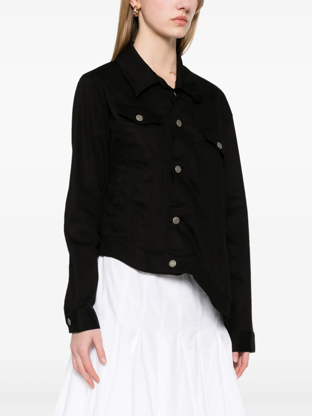 Shop Undercover Asymmetric Shirt Jacket