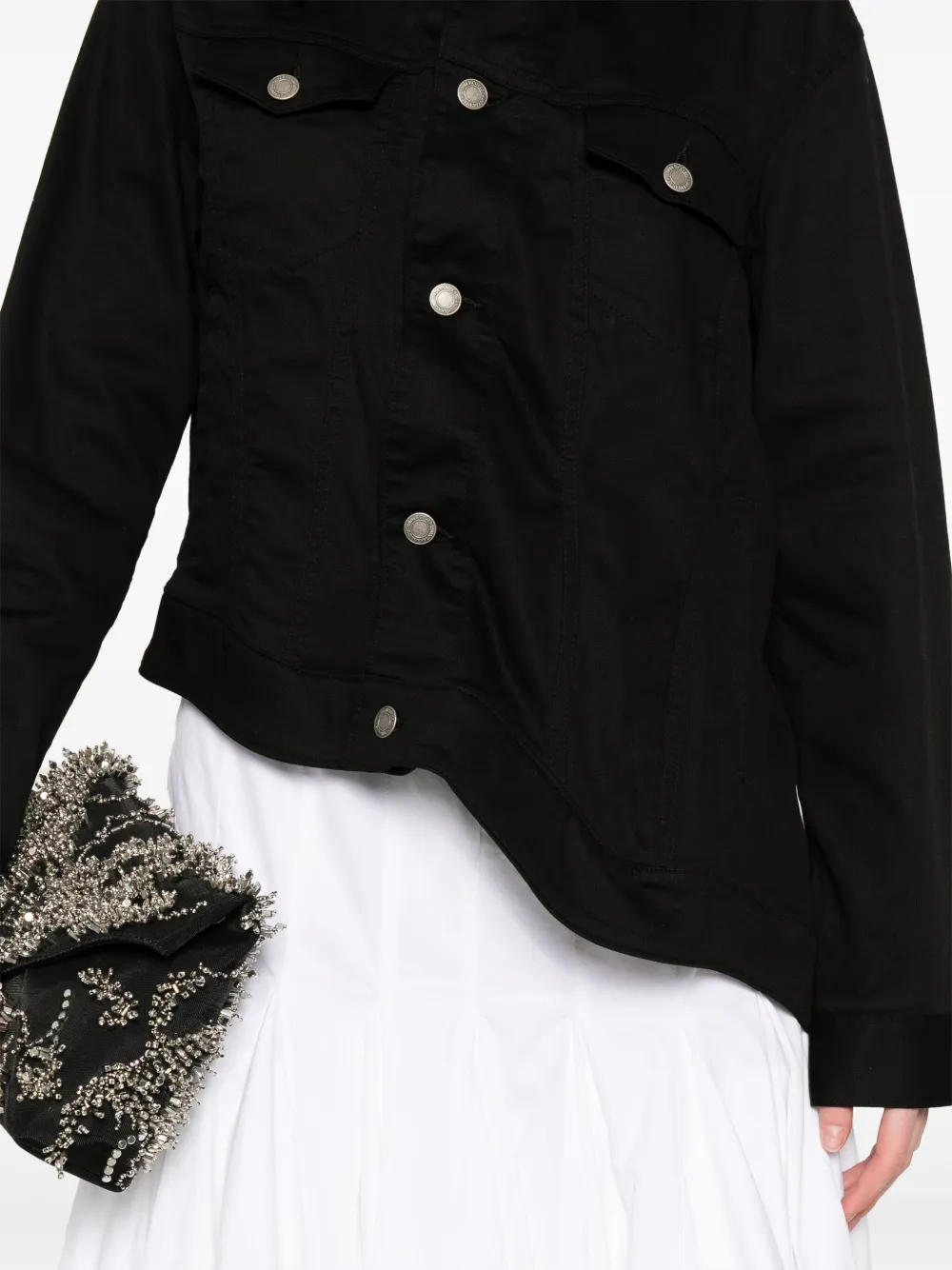 Shop Undercover Asymmetric Shirt Jacket