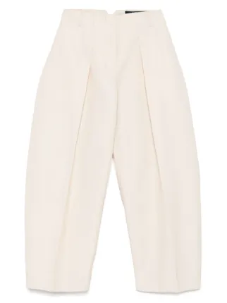 Jacquemus Le Pantalon Ovalo Trousers | Neutrals | FARFETCH