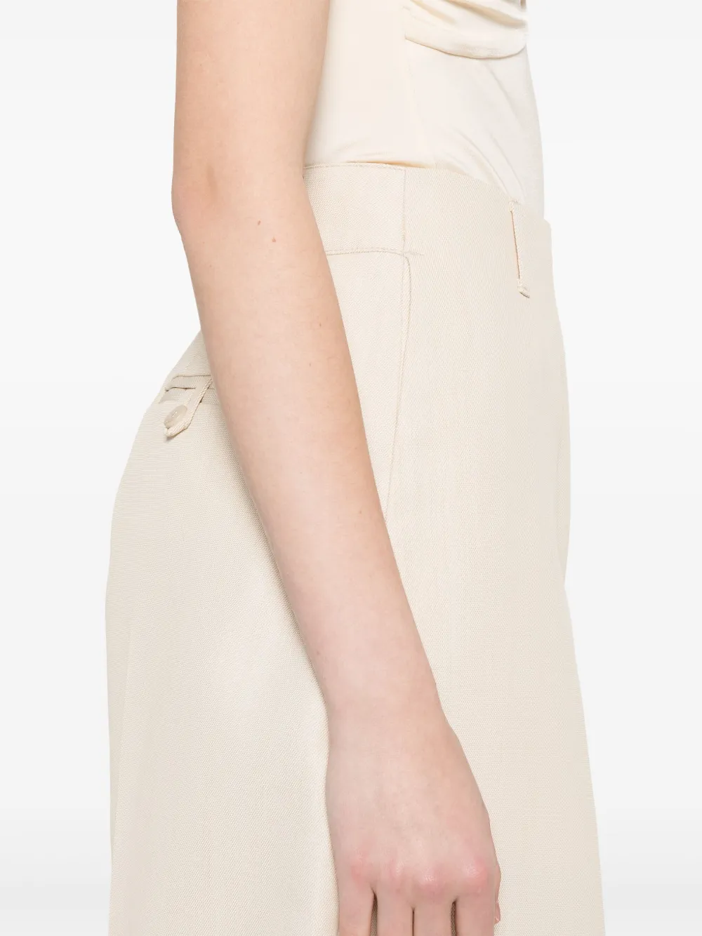Jacquemus Le Pantalon Ovalo broek Beige