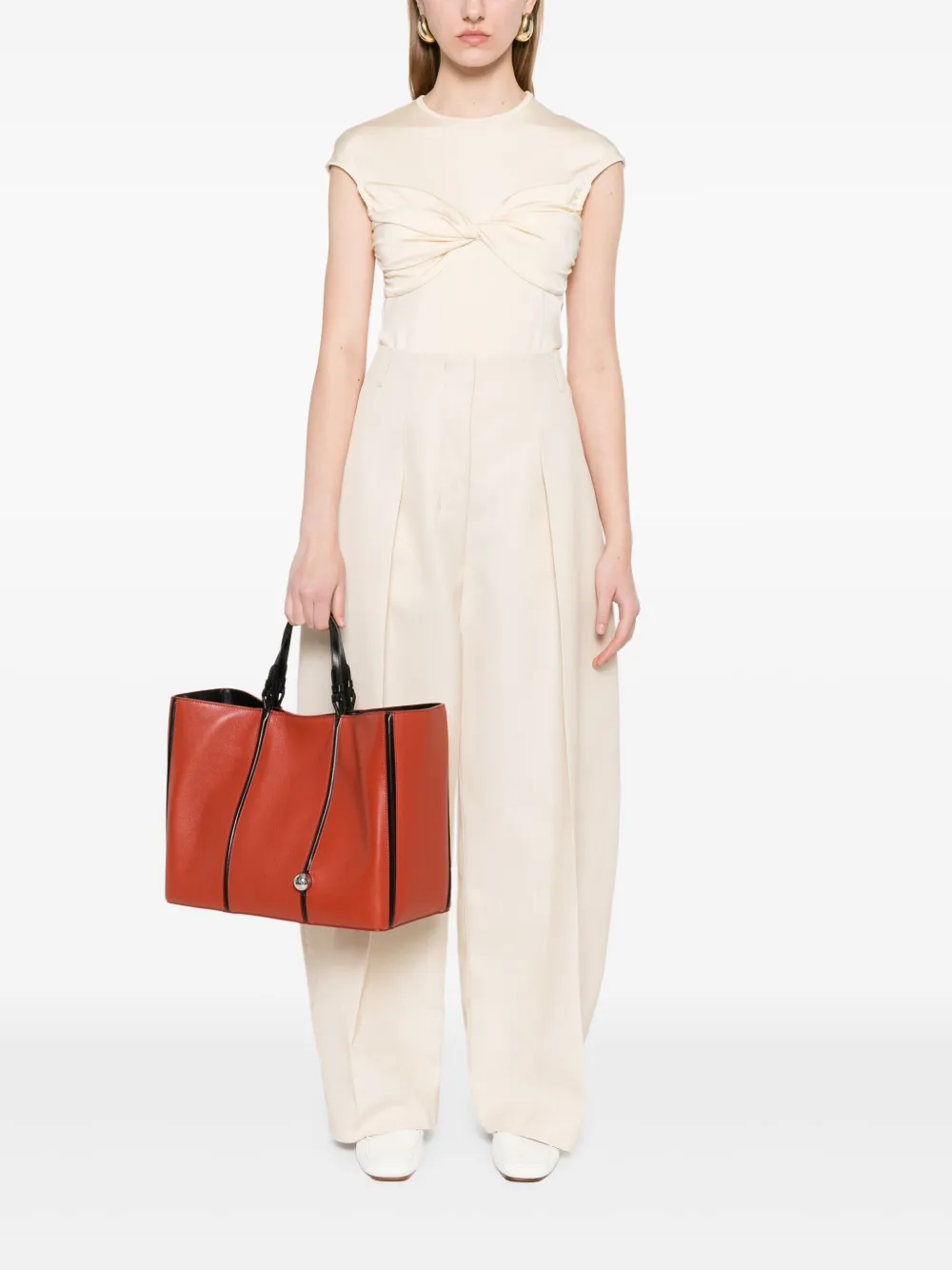 Jacquemus Le Pantalon Ovalo broek - Beige