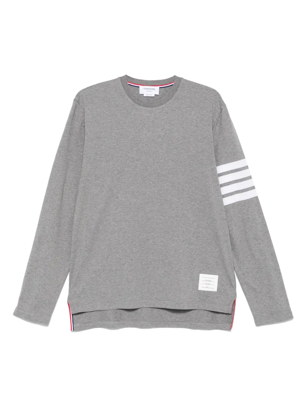 Thom Browne t-shirt à détail 4 bandes signature | gris | Image 1