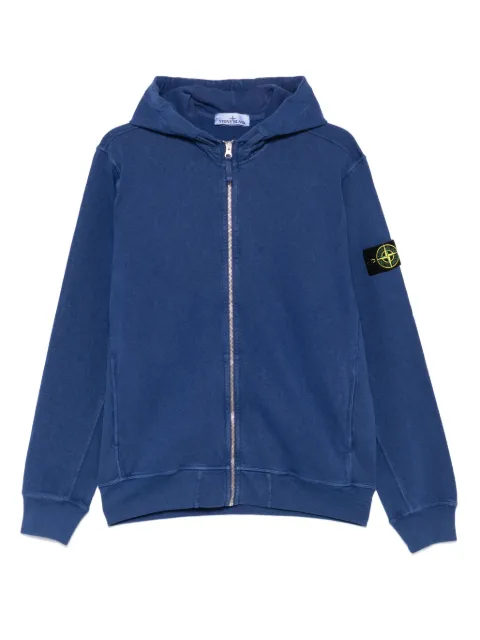 Stone Island Compass-badge cotton hoodie
