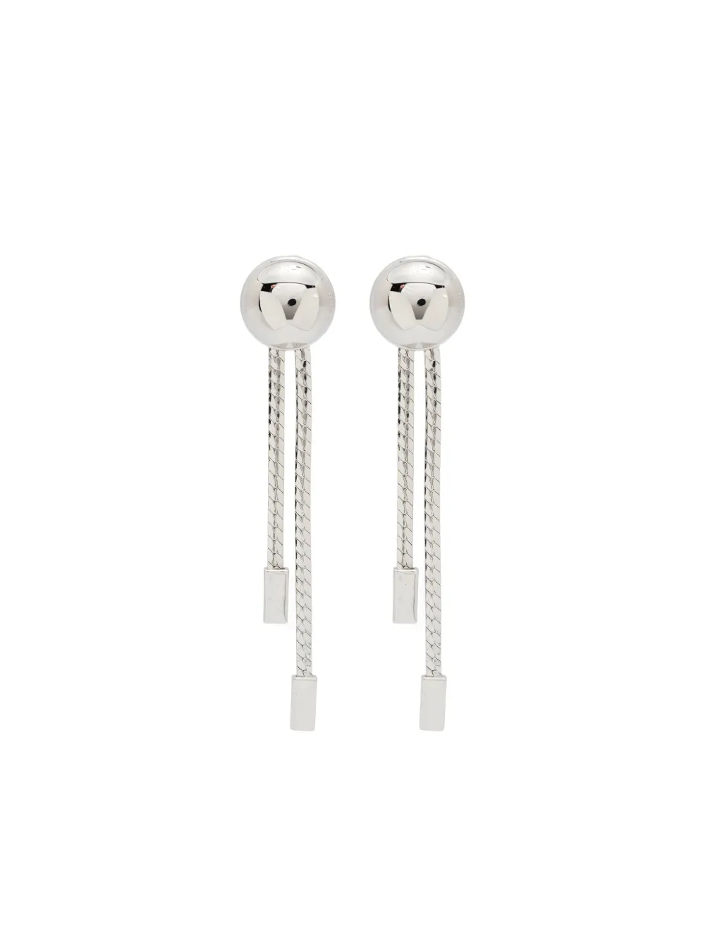 TOM FORD dome-braided earrings | Silver | Image 1