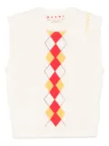 Marni argyle-pattern vest - Neutrals