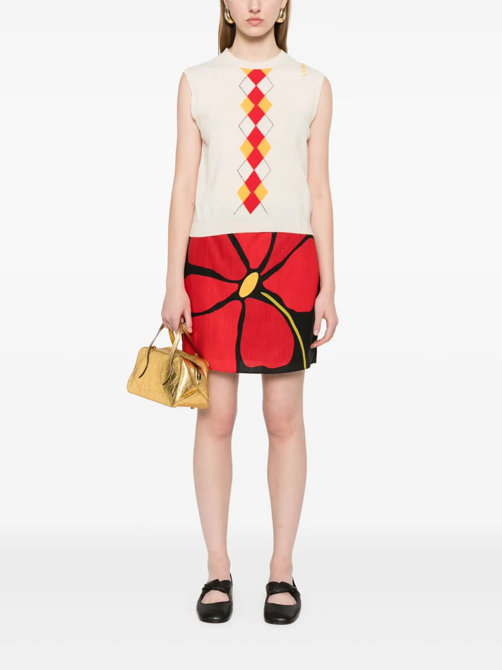 Marni argyle-pattern vest | Vests & Tank Tops | Image 2