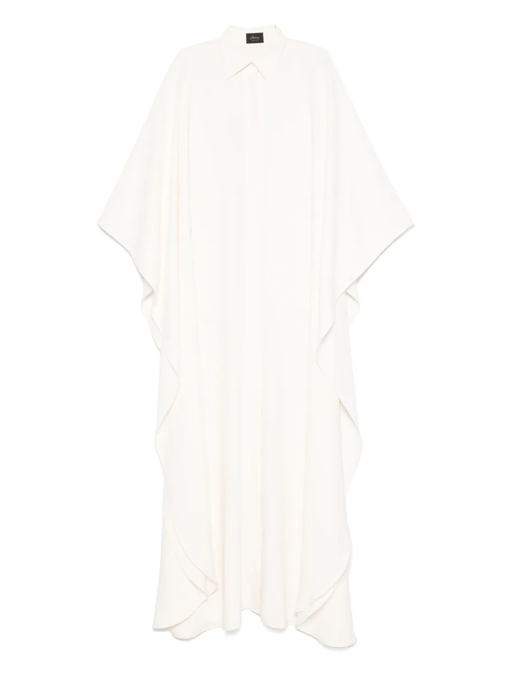 Brioni Zijden jurk Beige