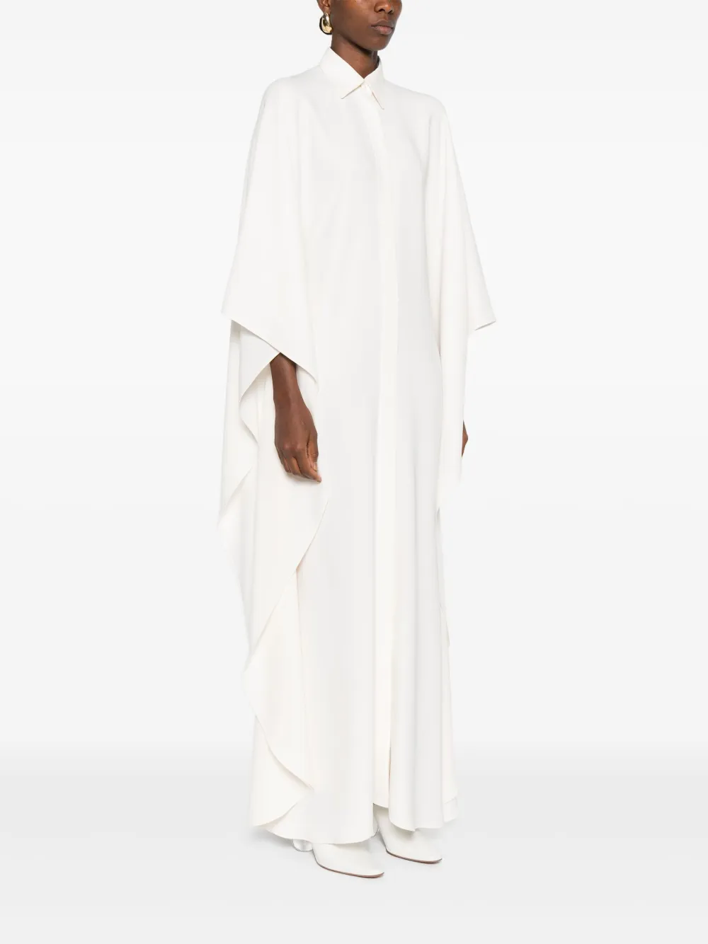 Brioni Zijden jurk Beige
