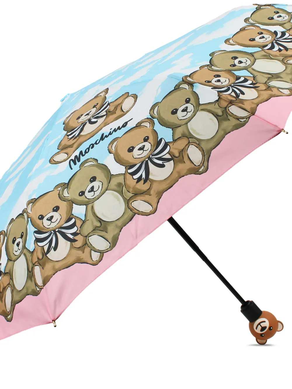 Moschino Teddy Bear-print Umbrella In Blue