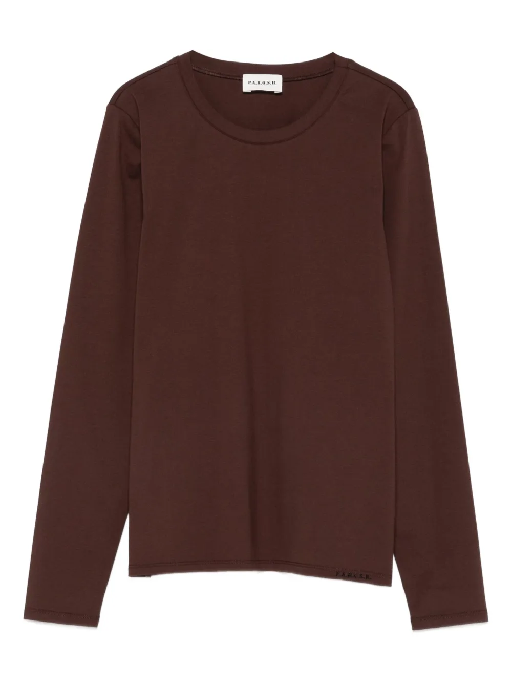 P.A.R.O.S.H. long-sleeve cotton T-shirt Bruin