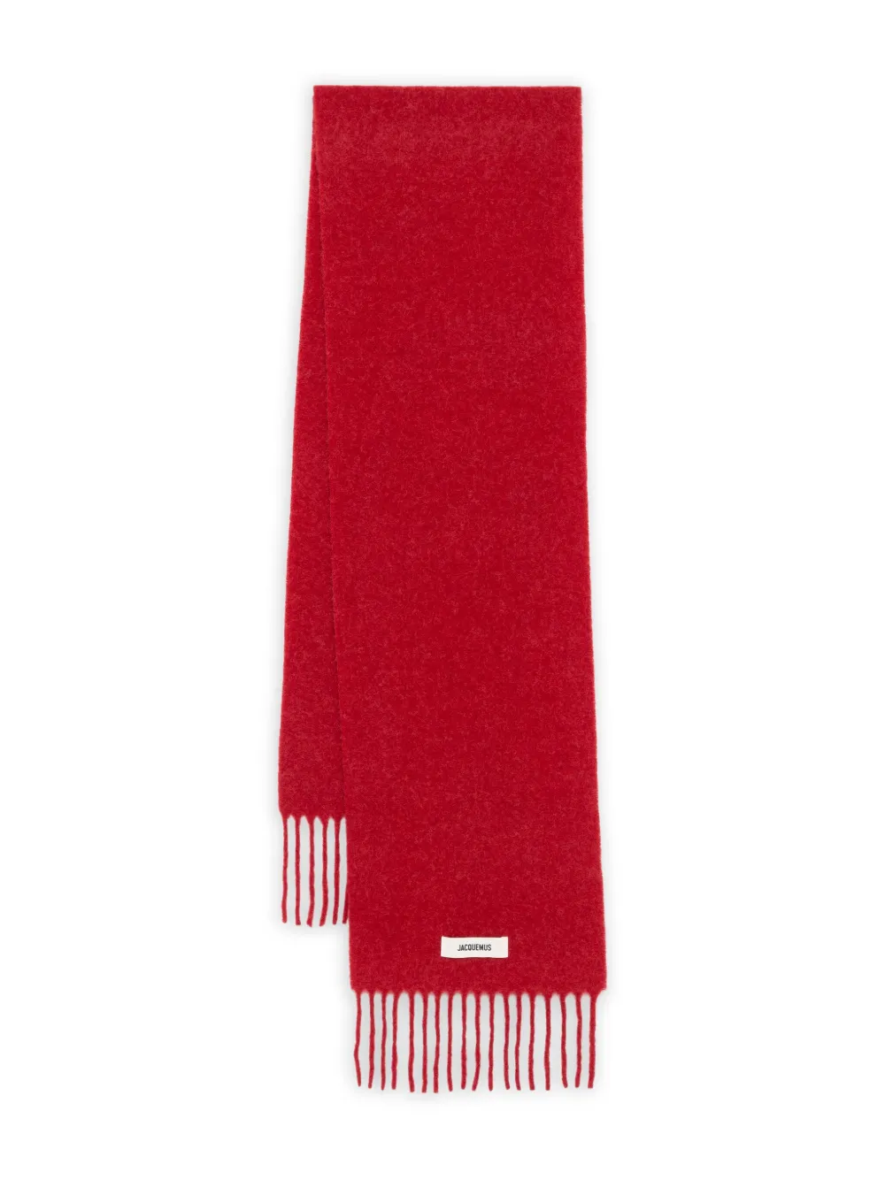 Jacquemus Le Carro fringed wool scarf | Red | Image 1