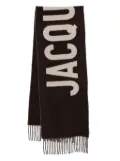 Jacquemus virgin wool scarf - Brown