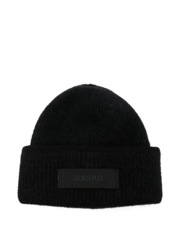 【関税込み】JACQUEMUS ブラック The Gros Grain ビーニー 29844396_59785745_600.jpg