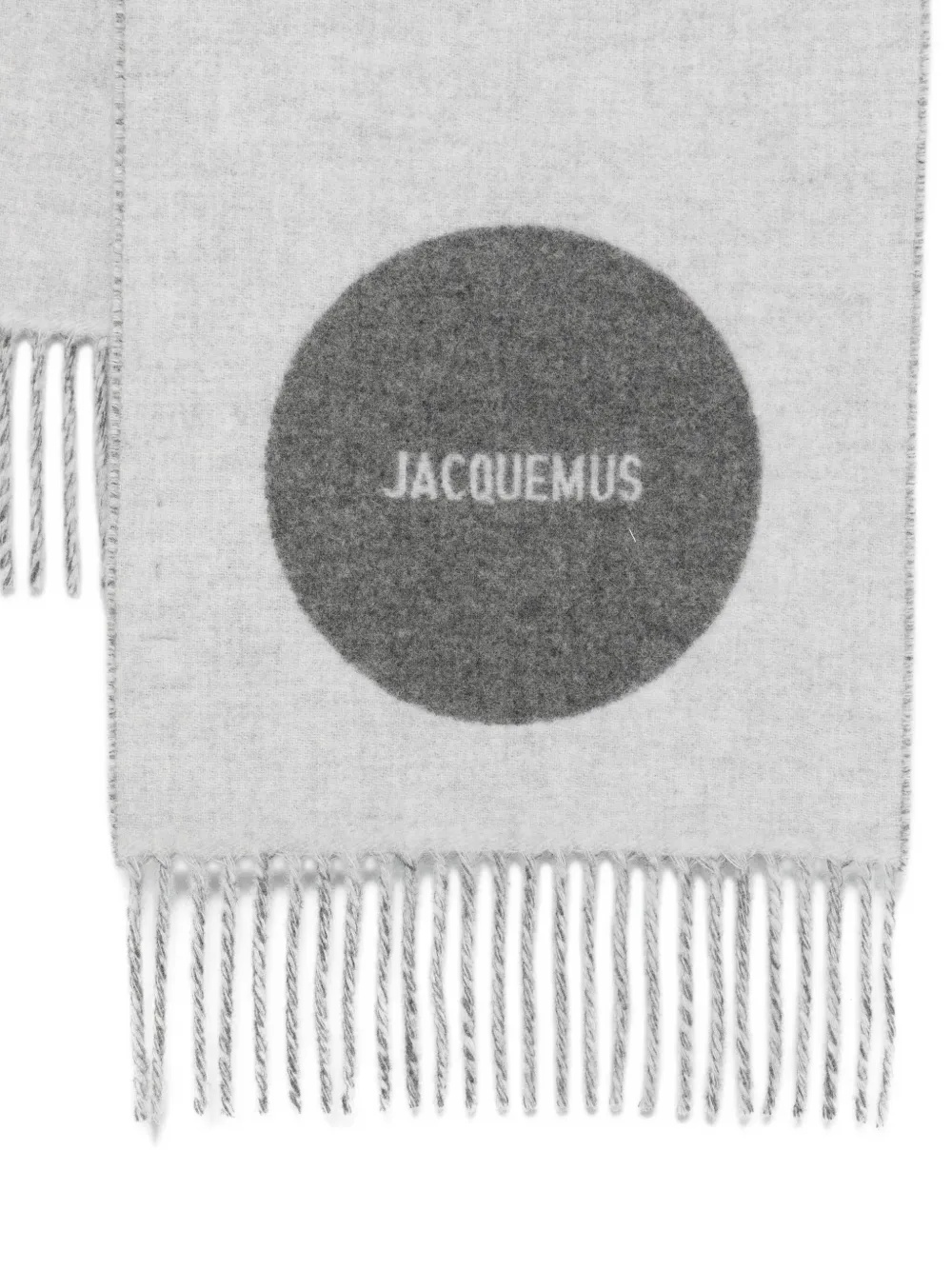 Jacquemus virgin wool scarf - Grijs