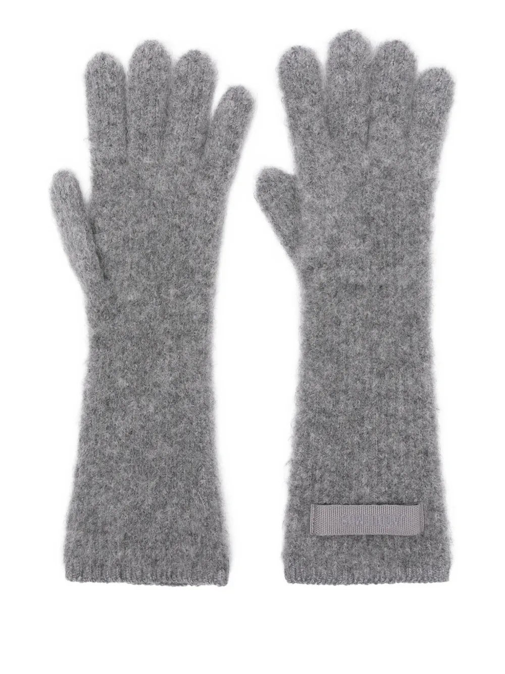 Jacquemus Les gants Gros Grain gloves - グレー Jacquemus Les gants Gros Grain gloves - グレー
