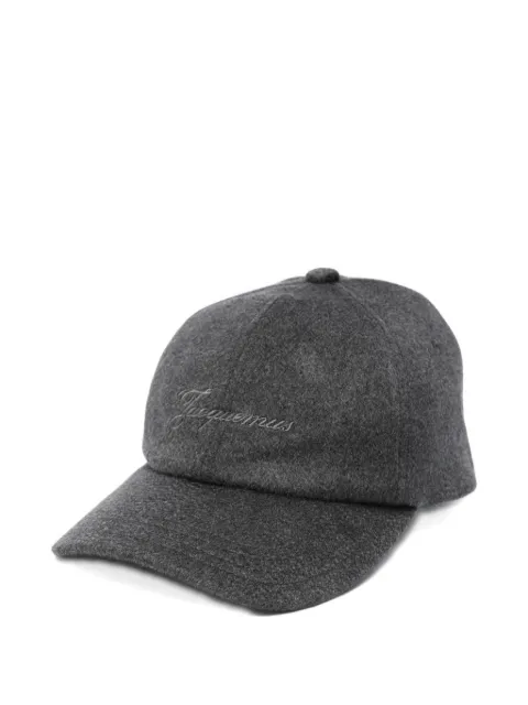 Jacquemus logo-embroidery baseball cap