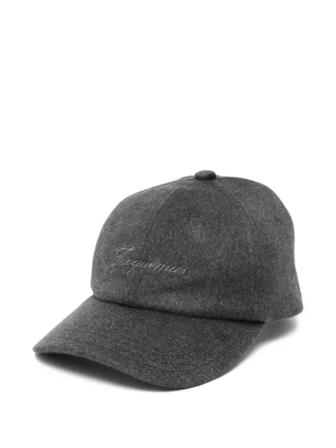 Jacquemus logo-embroidery baseball cap